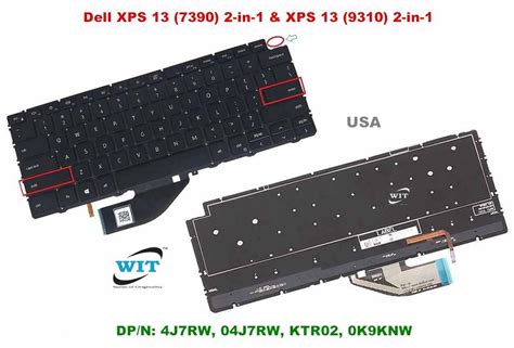 Laptop Keyboard/Keypad for Dell XPS 13-7390 2-in-1 & Dell XPS 13-9310 2 ...