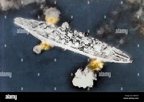 USS Pennsylvania (BB-38) bombarding Guam 1944 Stock Photo - Alamy