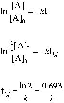 half life formula for first order reaction - Ashlee Manley