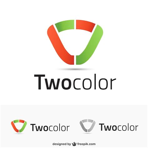 Free Vector | Logo templates in two colors