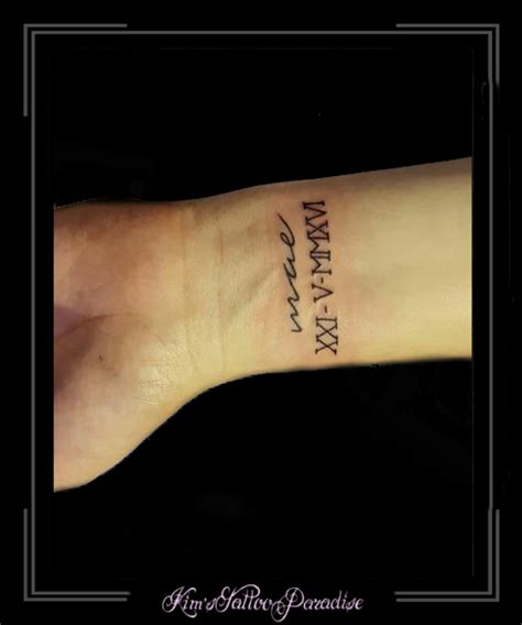 romeinse cijfers | Kim's Tattoo Paradise