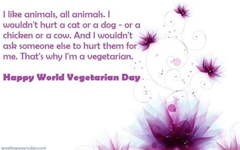 Happy World Vegetarian Day Wishes Quotes, Sayings & Slogans