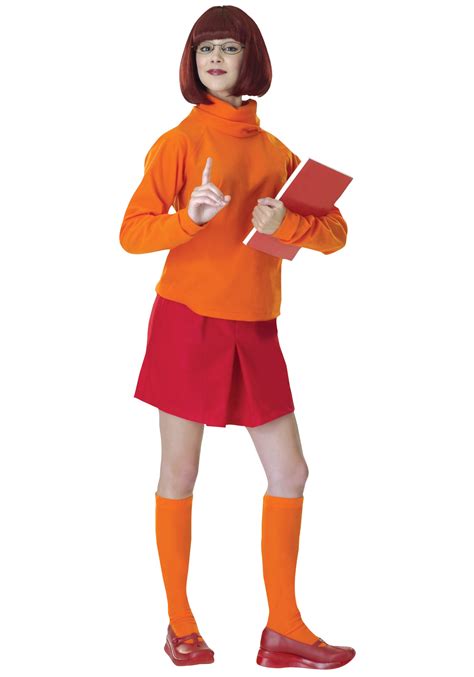 Adult Velma Costume W/ Wig - Adult Scooby Doo Costume