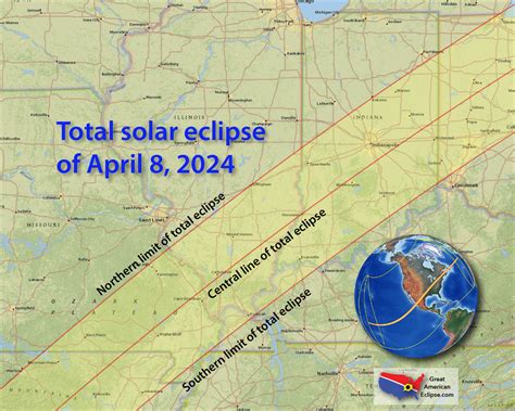 Total Solar Eclipse April 8 2024 (Totallity path from Texas to Maine) - STORM2K