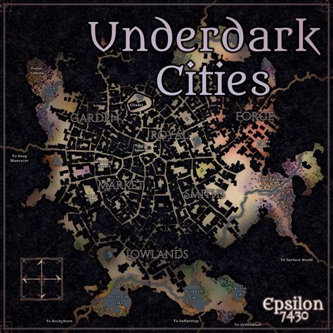 Underdark Cities Maps and Theme Pack (v1.6) | Commercial Use - CartographyAssets