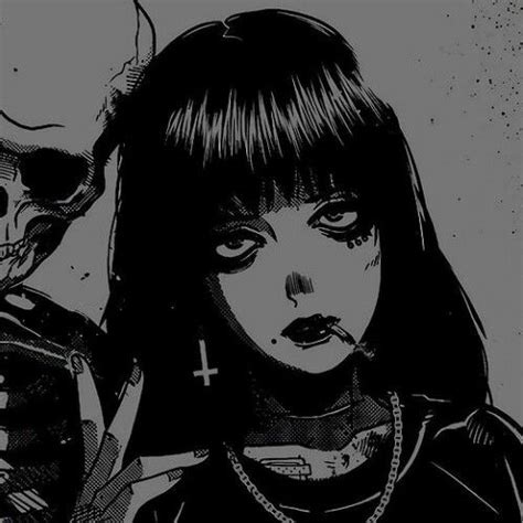 Gothic Anime Girl, Dark Anime Girl, Blue Aesthetic, Aesthetic Anime, Manga Art, Anime Art, Emo ...
