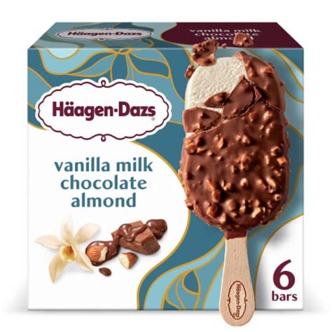 Haagen Dazs® Vanilla Milk Chocolate Almond Ice Cream Bars, 6 ct - Fry’s ...