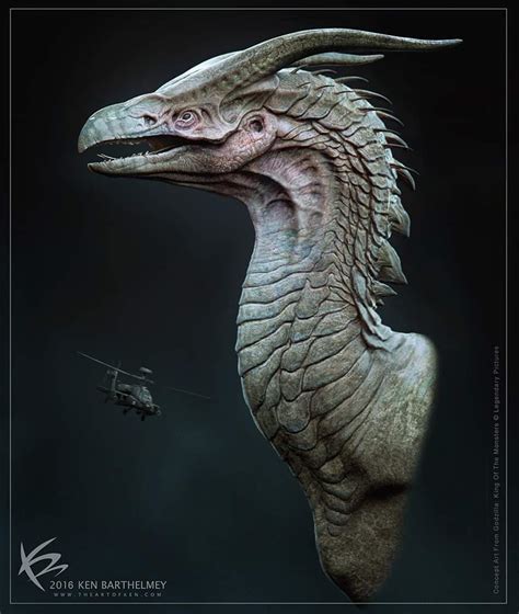 Early Rodan Concept by Ken Barthelmey (Godzilla 2 Official Concept Artwork Image Gallery)