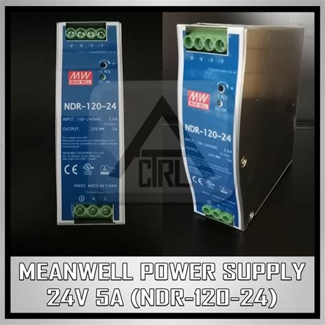 24V 2.5a, 4a, 5a, 10a MEANWELL POWER SUPPLY DIN RAIL TYPE | Shopee Philippines