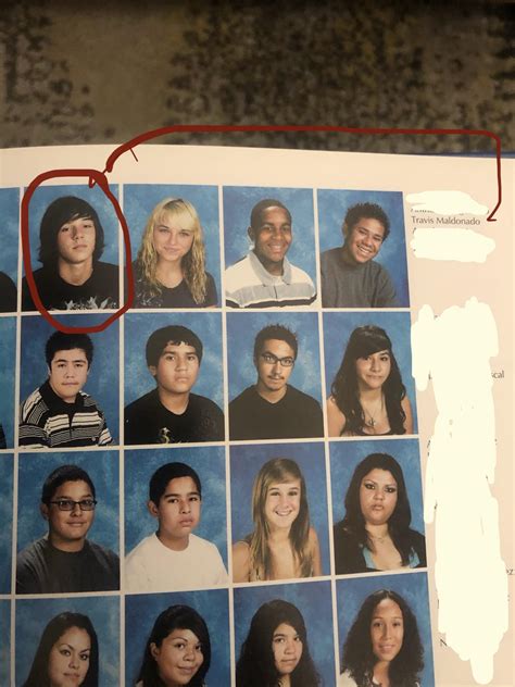 Travis Maldonado went to my High School, found his freshman year pic in ...