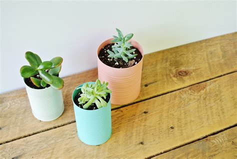 Easy DIY Craft Tin Can Planters