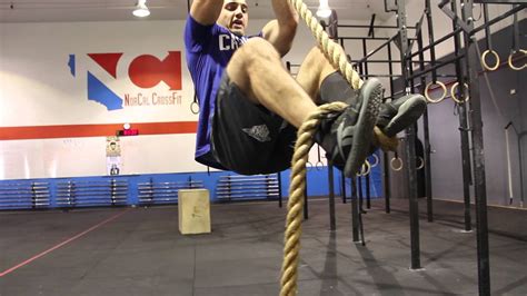 CrossFit rope climbing techniques with Jason Khalipa | Climbing technique, Rope climb crossfit ...