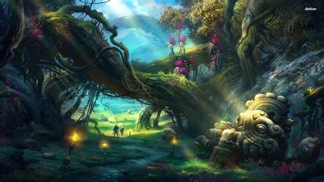 Enchanted Forest Backgrounds - Wallpaper Cave