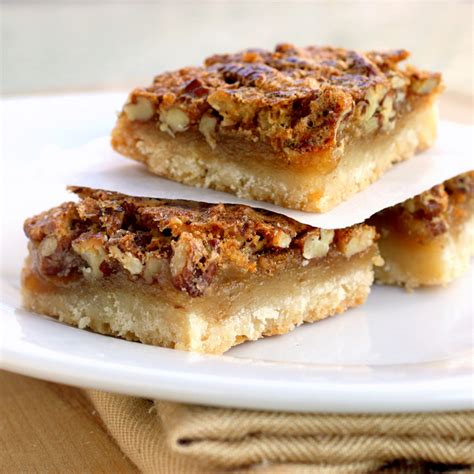 Pecan Pie Bars Dessert - The Girl Who Ate Everything