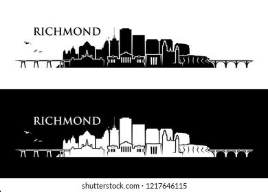 Richmond Va Skyline Silhouette Download a free preview or high quality ...