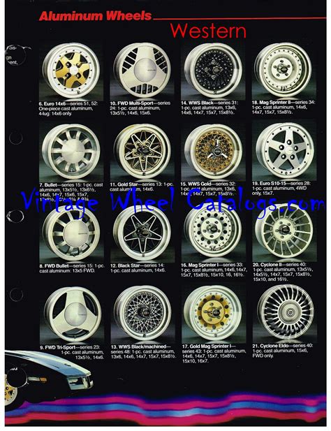 Western | Vintage Wheel Catalogs