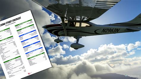 Cessna 182 Turbo Checklist Clipart