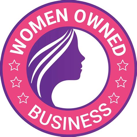 Women Owned Logo. Women Owned vector logo design. Women Owned business ...