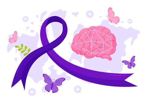 Premium Epilepsy Awareness Month Illustration pack from Healthcare & Medical Illustrations