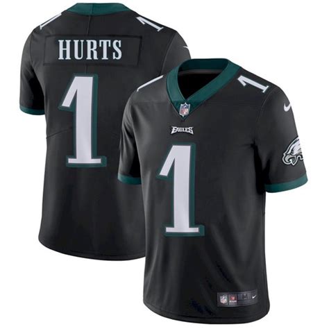 Men's Eagles #1 Jalen Hurts Black Vapor Untouchable Limited Stitched NFL Jersey [NikeNFL-Eagles ...