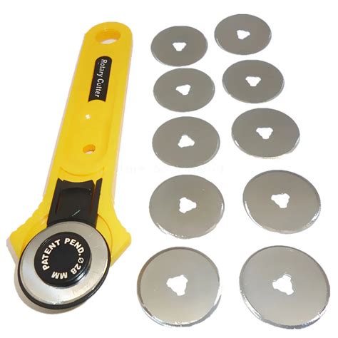 10pc 28mm Rotary Cutter Blades Fabric Paper Circular Cut Patchwork ...