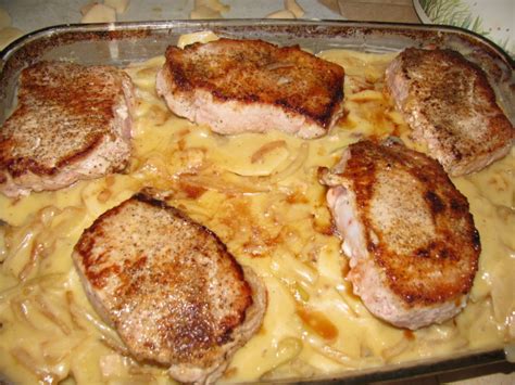 Pork Chop and Potato Casserole Recipe - loversrecipes