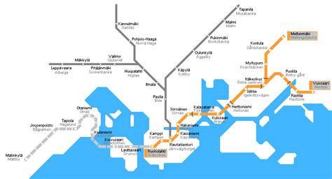 Helsinki Metro Map | Metro map, Helsinki, Map