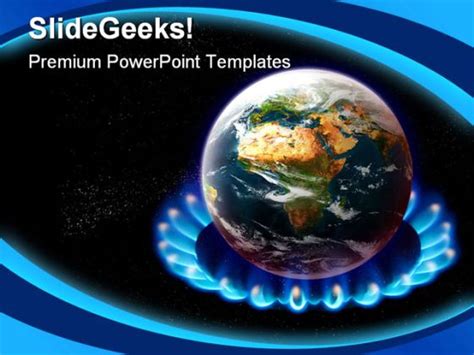 Global Warming Science PowerPoint Template 0610