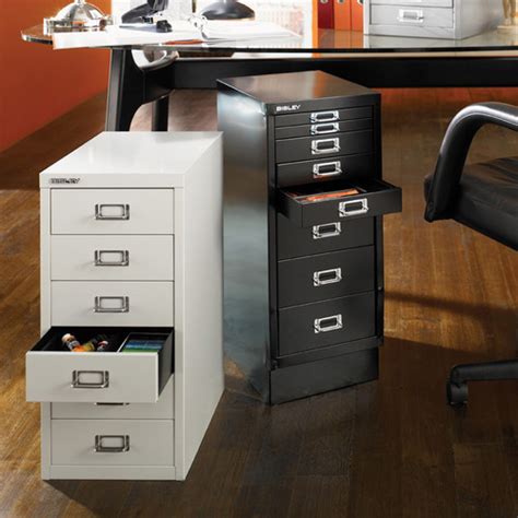 Bisley 6-Drawer Under-Desk Multidrawer Steel Cabinet - Bindertek