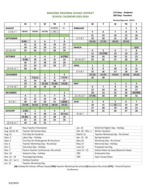 Calendar | Highbridge Hill Elementary