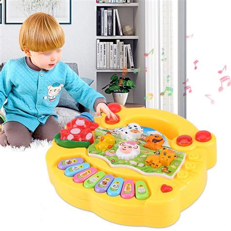 EECOO Baby Musical Educational Piano Toy Animal Farm Developmental ...