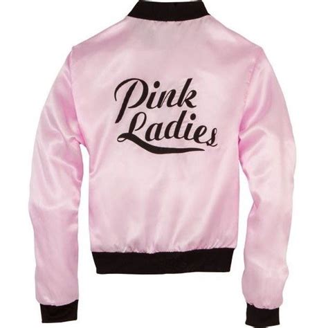 Pink Ladies Jacket ($25) liked on Polyvore featuring outerwear, jackets, satin jacket, pink ...