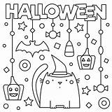 Printing Halloween Coloring Pages sketch template