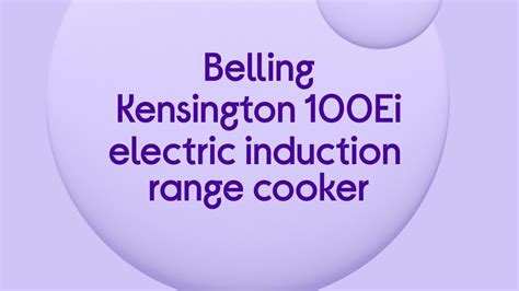 Belling Kensington 100Ei Electric Induction Range Cooker - Black & Chrome - Quick Look - YouTube