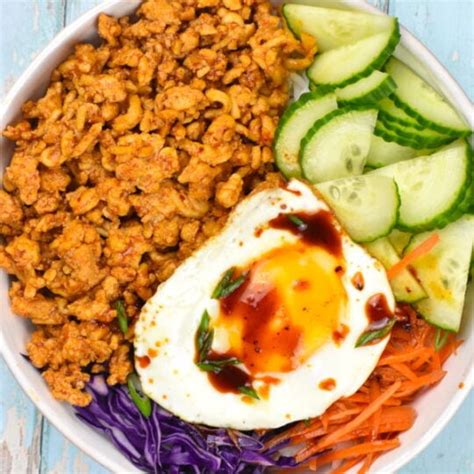 Korean Ground Chicken Bowl - GypsyPlate