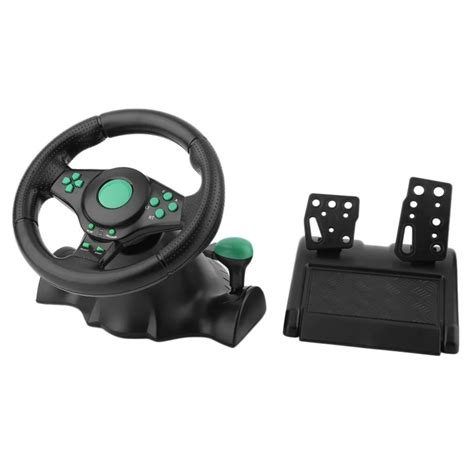 Racing Game Steering Wheel For XBOX 360 PS2 For PS3 Computer USB Car Steering Wheel 180 Degree ...