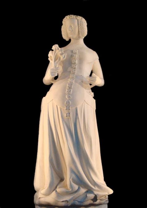 Statue of Isabeau of Bavaria, Queen consort of Charles VI of France. Palais de justice de ...