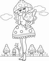 Mushroom Fairy coloring Page  Free Printable Coloring Pages sketch template