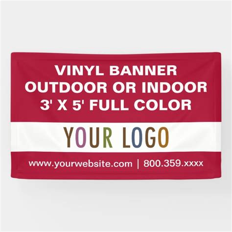 3'x 5' Full Color Custom Banner High Quality Vinyl 3x5 Printing ...