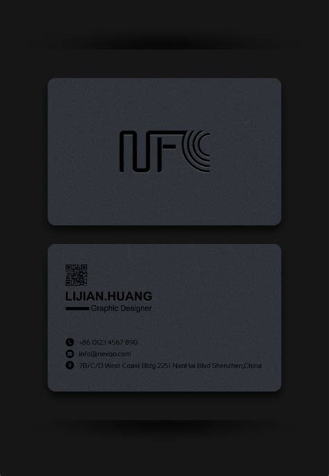 Pin by nexqo on NFC Business card design | Card design, Business card design, Cards