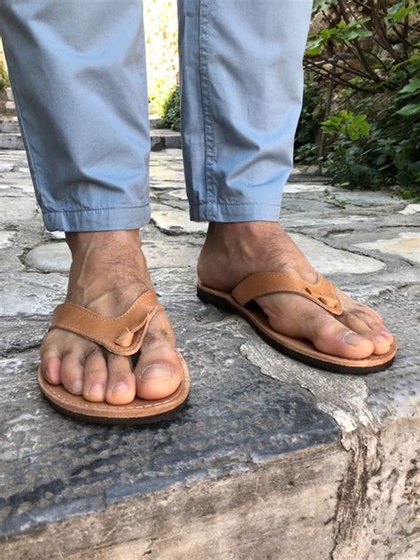 Flip Flops Men Leather Sandals Men Greek Sandals Mens | Etsy