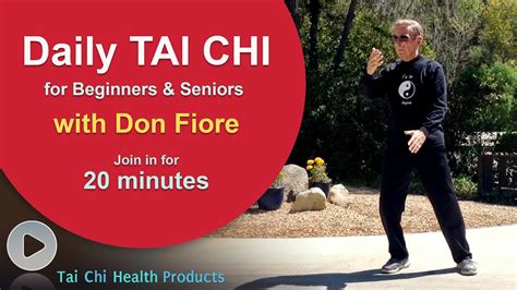 Daily TaiChi with Don Fiore - 20 min | Tai chi for beginners, Tai chi ...