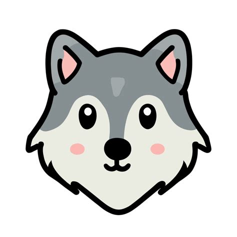 Cute Wolf icon clipart transparent background 24044219 PNG