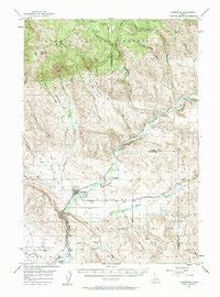 Map of Cambridge, ID in 1957 | Pastmaps