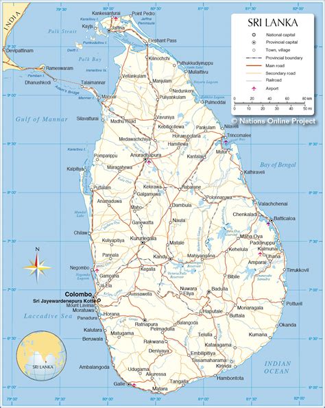 Political Map of Sri Lanka - Nations Online Project