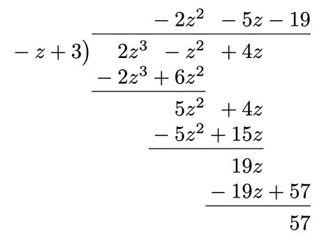 algebra precalculus - I need help with a polynomial long division problem - Mathematics Stack ...