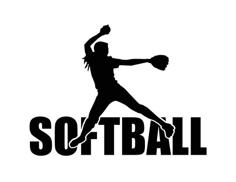 Softball Svg Files, Softball Silhouette Clipart, Baseball Svg, Shirt Design, Iron on Designs ...