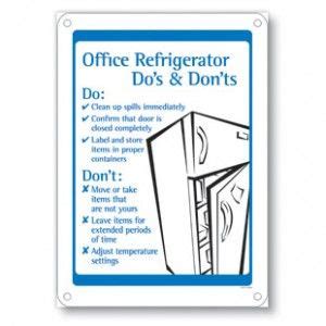 Include clear rules and guidelines for your fridge. Make sure to indicate a weekly clean out ...