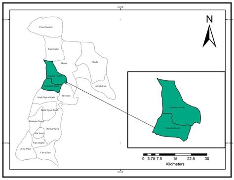 Geographical Location of the Study Area (Umuahia) | Download Scientific ...