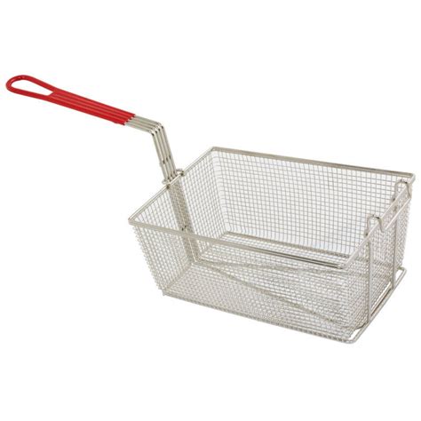 Deep Fry Basket - Rectangular Commercial Fryer Baskets 34cm long x 24cm ...